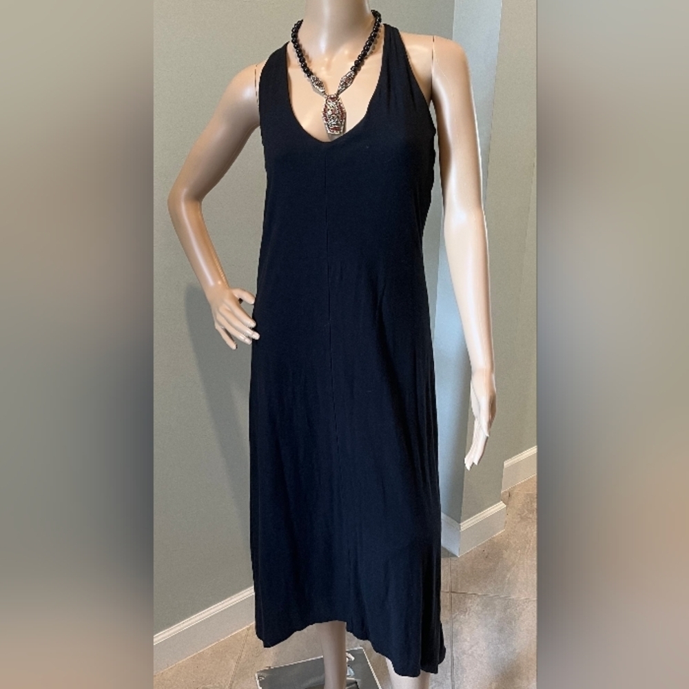 James Perse Black Sleeveless Midi Dress in Size 3  New With Tags!‎